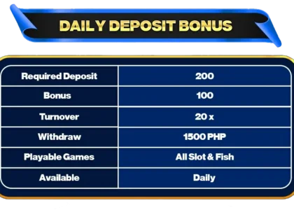 Daily Deposit Bonus